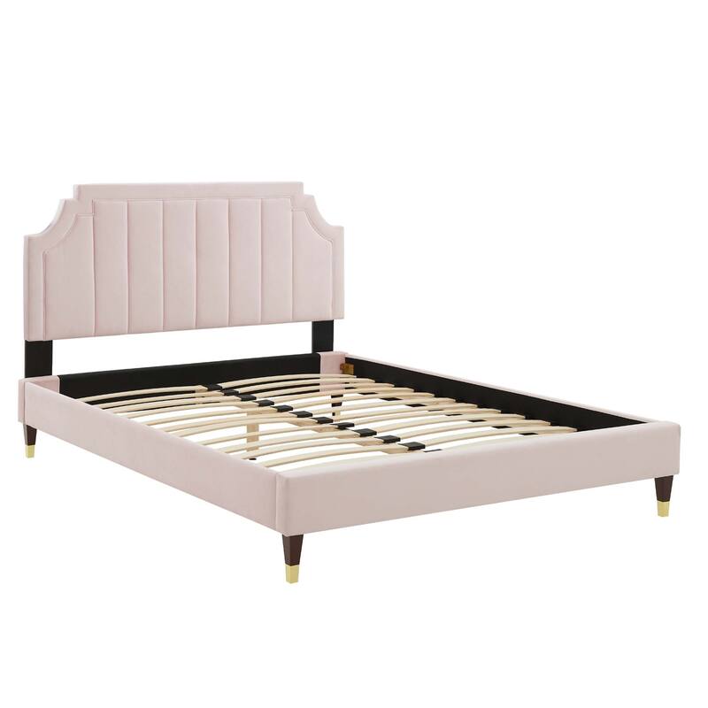 Sienna Performance Velvet Full Platform Bed