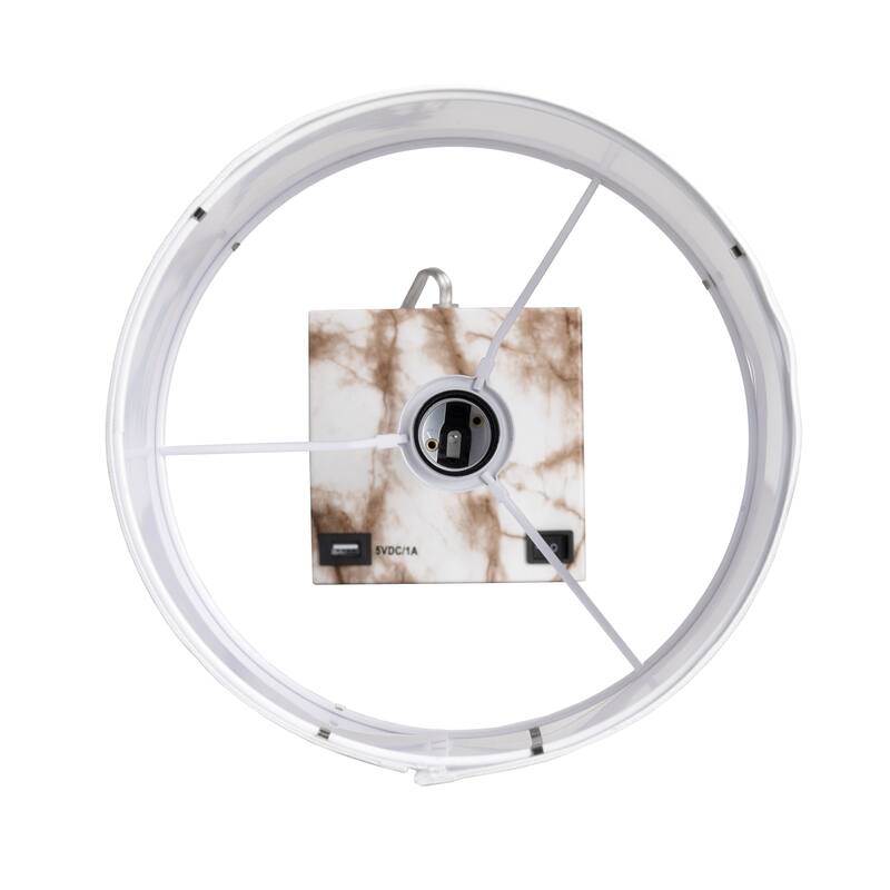 Tilbury 19" USB Table Lamp, White