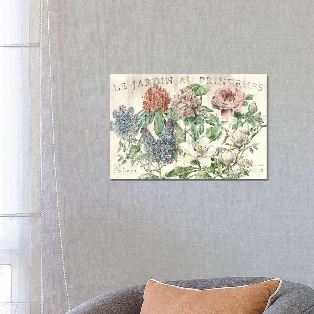iCanvas "Le Jardin Printemps " by Sue Schlabach Canvas Print
