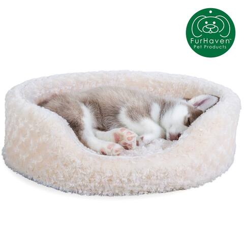 FurHaven Ultra Plush Oval Pet Bed