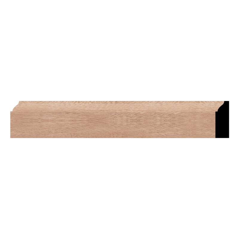 WM947: 3/8-in D x 1-1/4-in W x 96-in L Americraft Solid Hardwood Stain Grade Colonial Stop Moulding - Sapele Mahogany