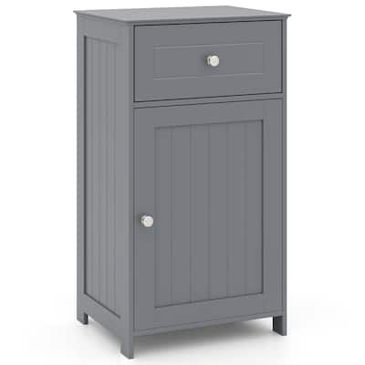 Bathroom Storage Cabinet with Drawer and Adjustable Shelf - 17" x 13.5" x 30.5"