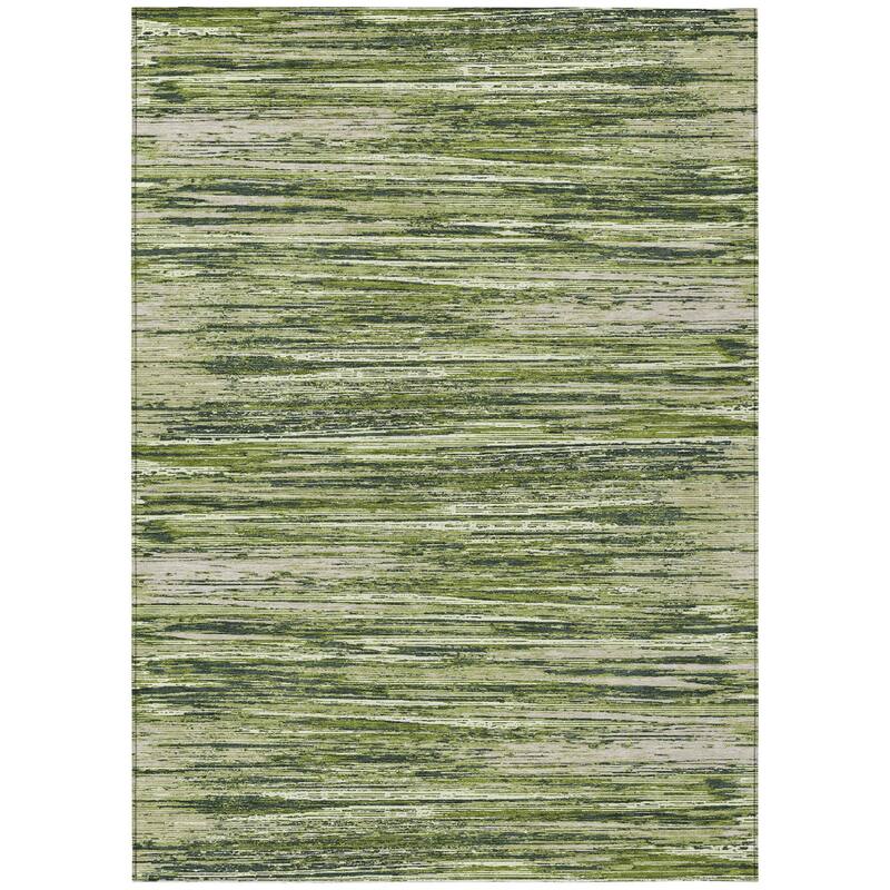 HomeRoots Striped Transitional Rectangle Outdoor Rug