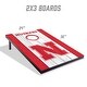 preview thumbnail 2 of 5, Nebraska Cornhuskers NCAA Compact 2x3 Tailgate Cornhole Board Set