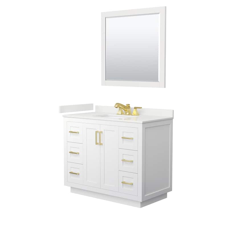 Wyndham Collection WCF292942S-QTZ-US3M34 Miranda 42" Free Standing