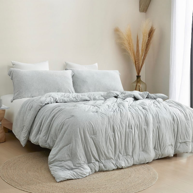 Glacier - Coma Inducer® Oversized Comforter Set - Frosty Gray - Queen