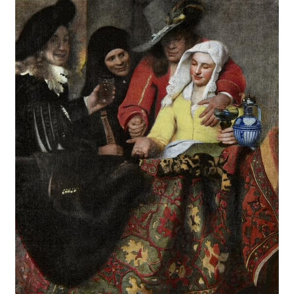 Easy Art Prints Johannes Vermeer's 'The Procuress' Premium Canvas Art
