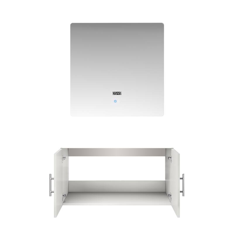 Geneva Bath Vanity No Top and Mirror