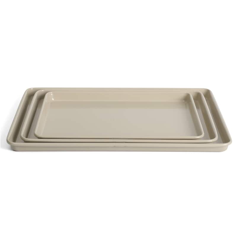 Martha Stewart Gallen 10 Piece Baking Pans Ceramic PFA Free Non Toxic Non Stick Bakeware Set