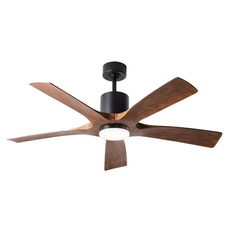 Aviator Indoor and Outdoor 5-Blade Smart Ceiling Fan 54in with Remote Control (Light Kit Sold Separately)