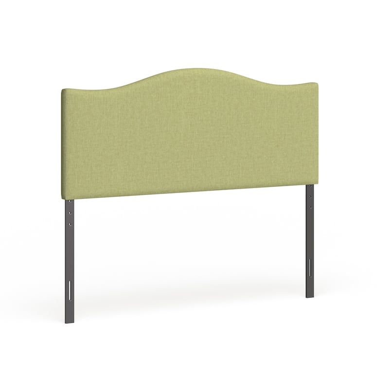 Curl Queen Nailhead Upholstered Headboard