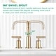 preview thumbnail 8 of 34, Vanityfair 8" Widespread Double Handles Bathroom Sink Faucet with Drain Assembly