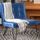 preview thumbnail 17 of 22, Darrow Modern Tufted Velvet Armless Chair by Christopher Knight Home