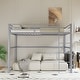 preview thumbnail 1 of 31, Metal Loft Bed Twin, Loft Bed Frame with Guard Rails and Flat Ladder Grey