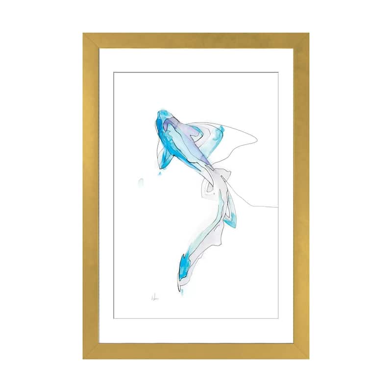 iCanvas "Phantom II" by Alexis Marcou - Gold - 24x16x1