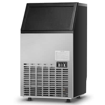 Portable Built-In Stainless Steel Commercial Ice Maker - 17.6" x 15.7" x 31.3"