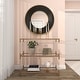 preview thumbnail 3 of 15, CosmoLiving by Cosmopolitan Gold Metal Long Tapered 7 Holder Decorative Candelabra