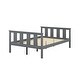 preview thumbnail 20 of 22, Full Size Classic Modern Design Wood Platform Bed Bed Frame with Footboard and Headboard