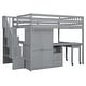preview thumbnail 56 of 55, Full Loft Bed with Stairs, Built-in Desk & 5-in-1 Storage