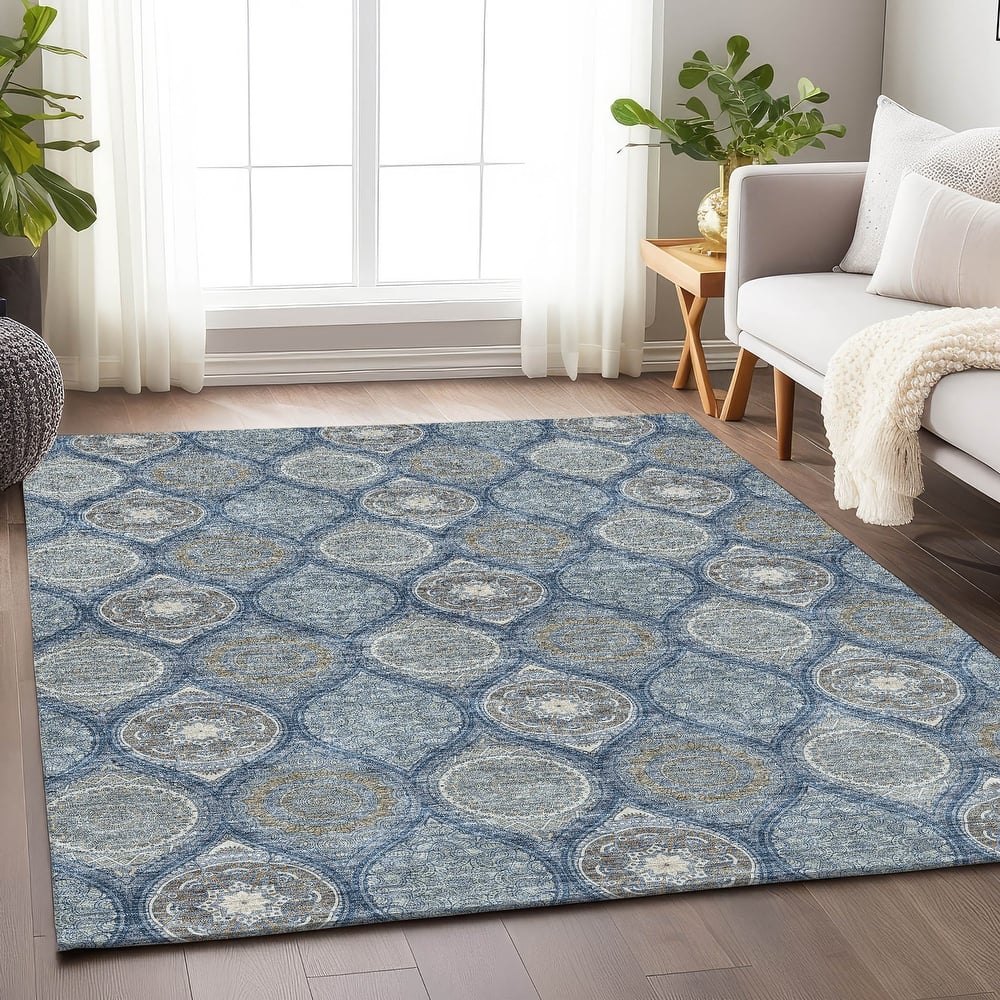 Premium Washable Super Soft Boho Mosaic Mayfield Rug
