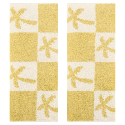 Color Block Plaid Cotton Hand Towels, Soft Absorbent Decorative Bathroom Towel Hand Drying and Face Washing