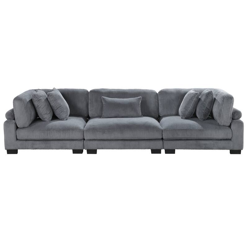Chevre Gray Fabric Sofa