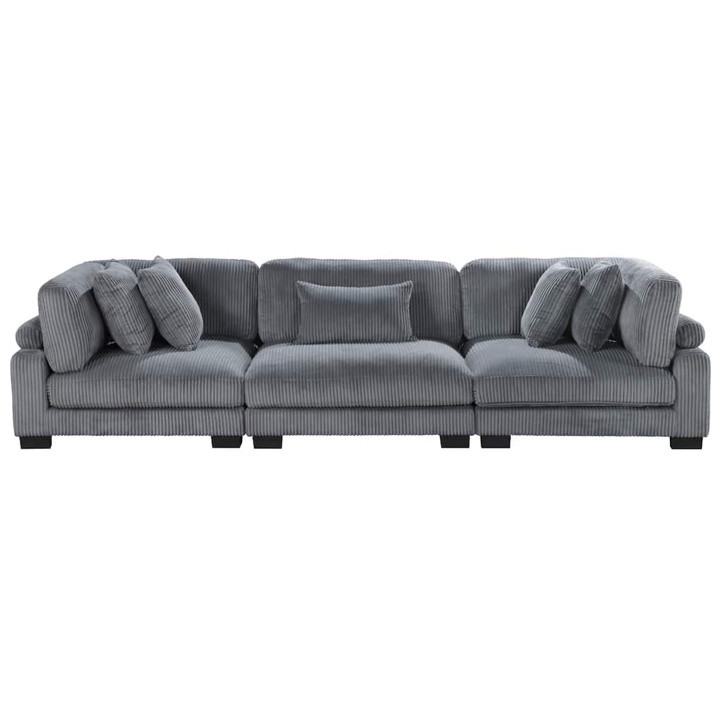 Chevre Gray Fabric Sofa
