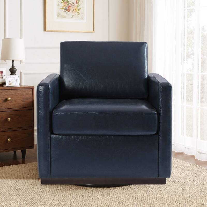 Modern Upholstered Swivel Accent Arm Chair