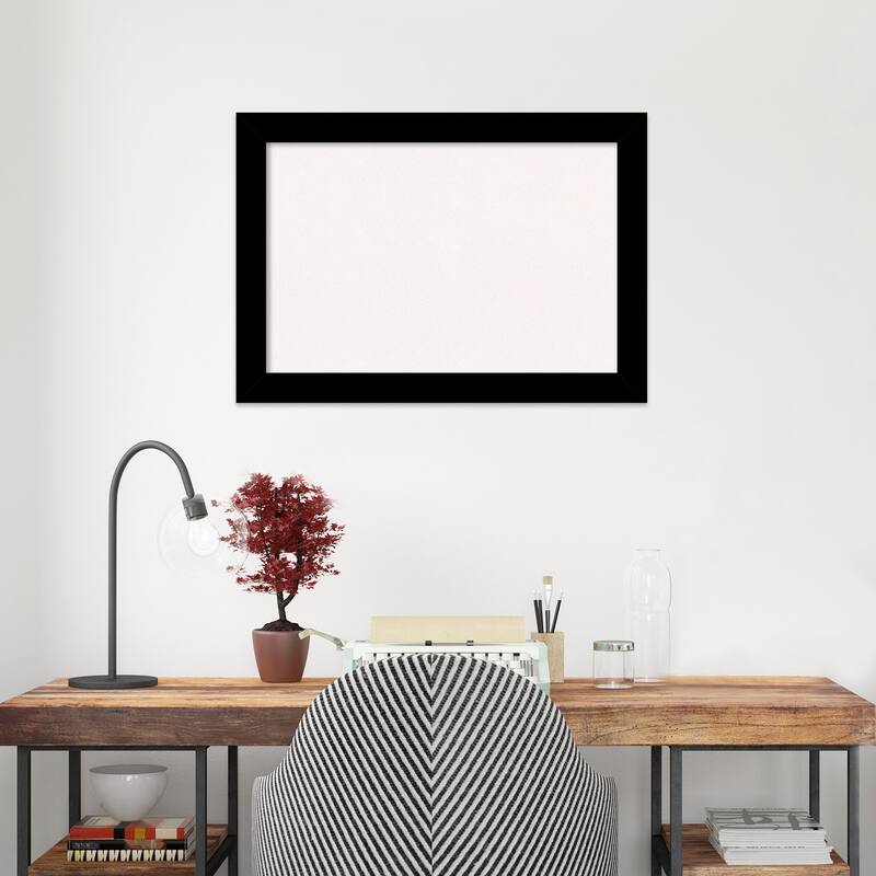 Brushed Framed White Corkboard Bulletin Board