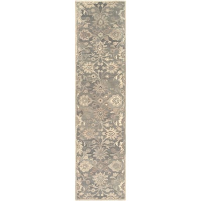 Patchway Handmade Classic Floral Wool Area Rug