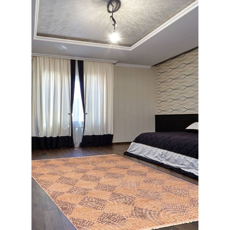 ECARPETGALLERY Hand-knotted Tangier Brown Wool Rug - 8'2 x 10'3