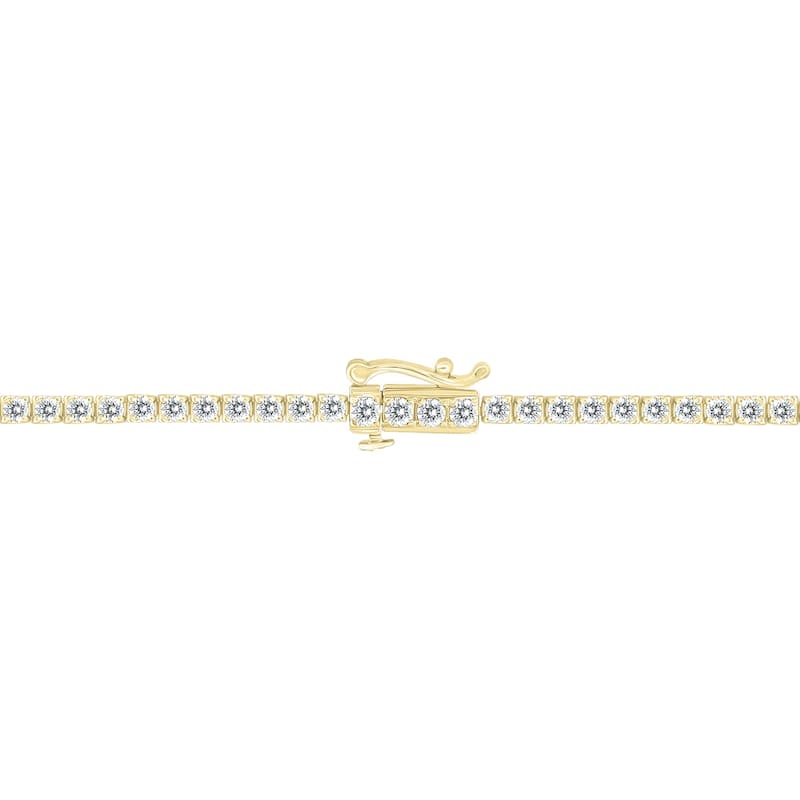 Marquee 3 Carat TW Diamond Tennis Bracelet in 14K Yellow Gold