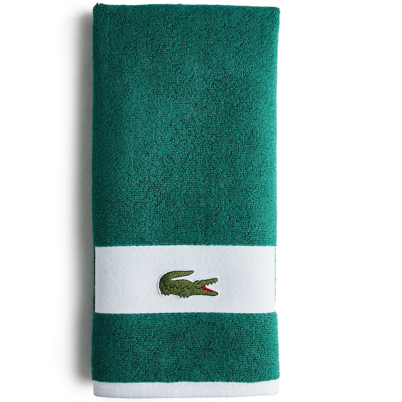 Lacoste Heritage Sport Stripe 100% Cotton Hand Towel Overstock