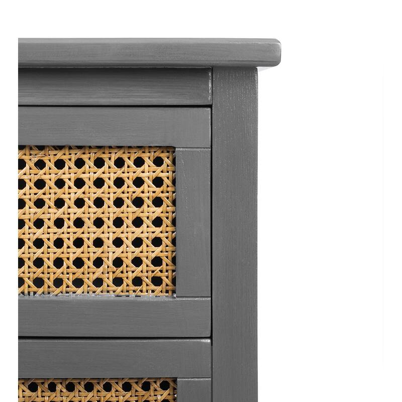 2-Drawer Nightstand Bed Side Table with Storage Cabinet End Table shelf Wood Side Table