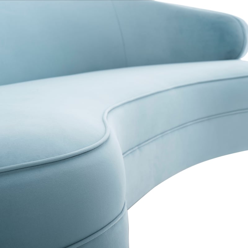 SAFAVIEH Home Primrose Curved Sofa - 89"W x 44"D x 33"H
