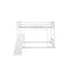 preview thumbnail 18 of 18, Twin Over Twin Floor Bunk Bed, Playhouse Floor Bunk Bed with Climbing Ramp, Ladder, Safety Guardrails