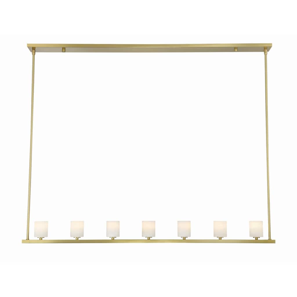 Crystorama Lighting Group ARA-10267-ST Aragon 7 Light 56" Wide LED