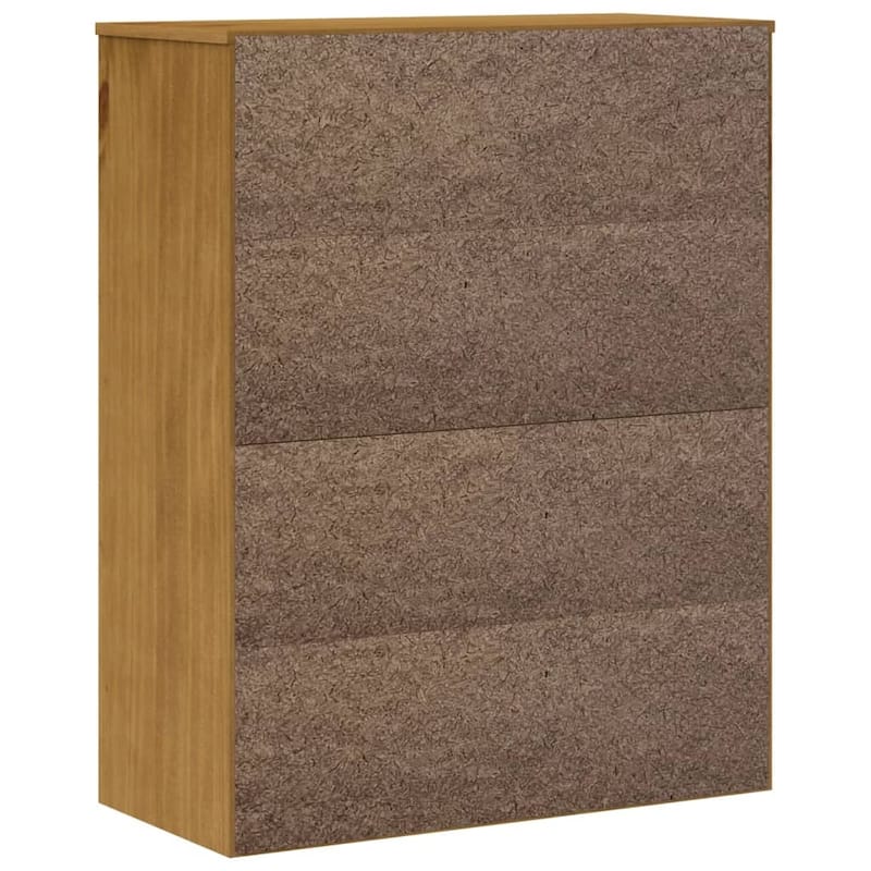vidaXL Top for Highboard with Glass Doors FLAM Solid Wood Pine - 31.5" x 14.6" x 39.4"