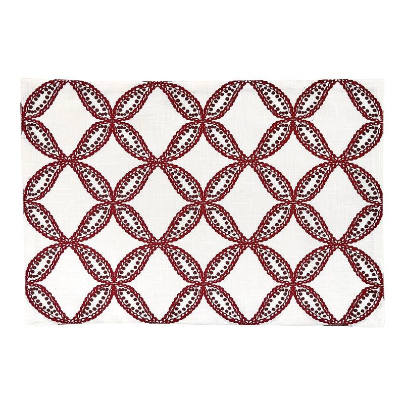 Park Designs Filagree Fret Placemat Set of 4 - 13" x 19"