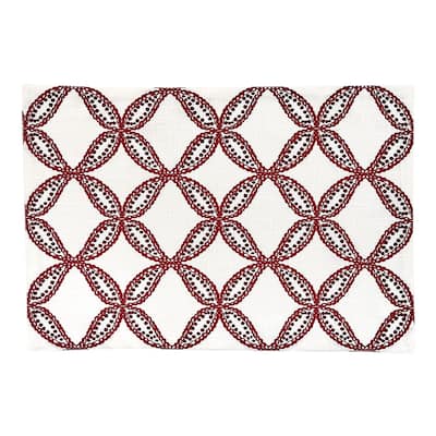Park Designs Filagree Fret Placemat Set of 4 - 13" x 19"
