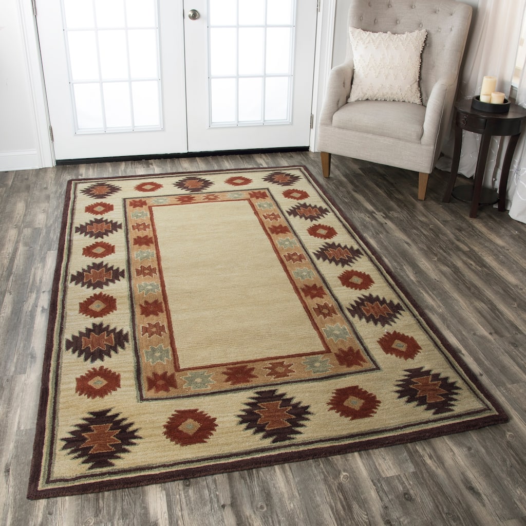 Alora Decor Ryder Hand-tufted Southwestern Wool Rug