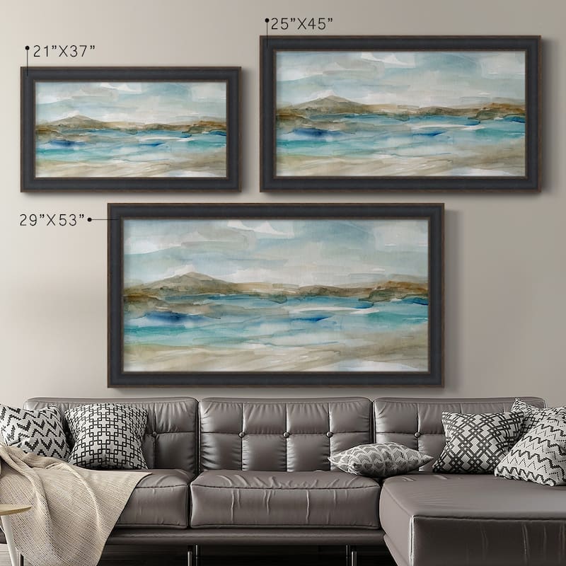 Peaceful Beach II Premium Framed Canvas- Ready to Hang