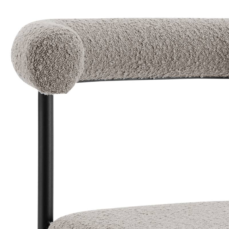 Veronica Shannon 5 Piece Round Glass Dining Table Set with Metal Frame and Upholstered Chairs