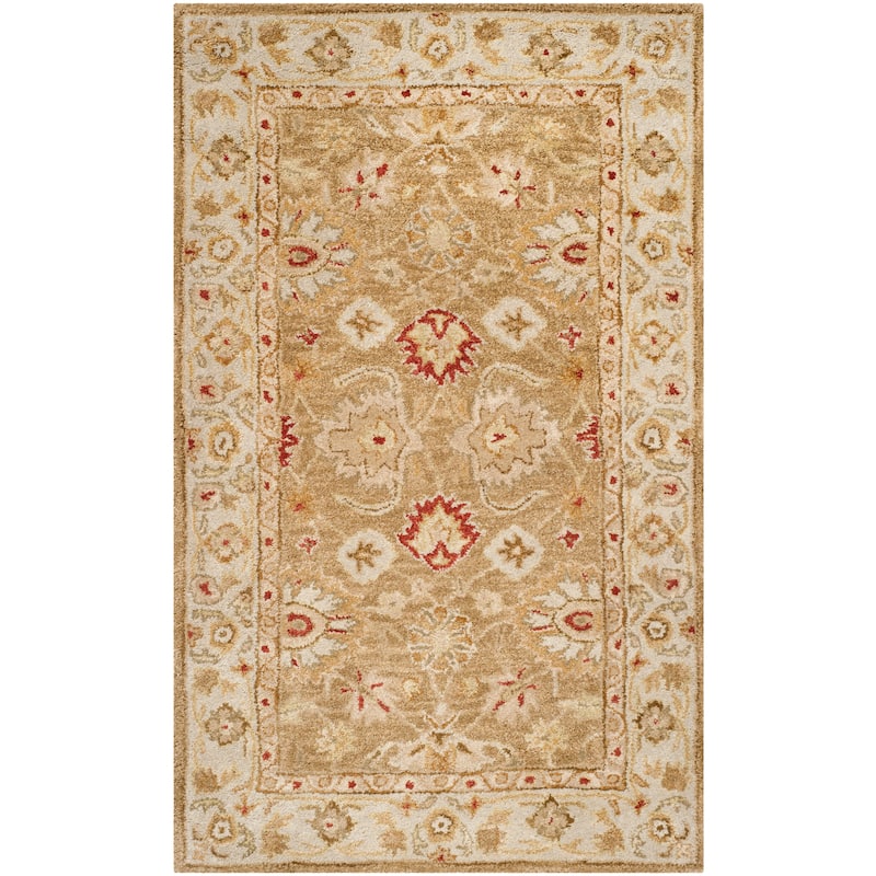 SAFAVIEH Handmade Antiquity Maysoun Traditional Oriental Wool Area Rug - 3' x 5' - Brown/Beige