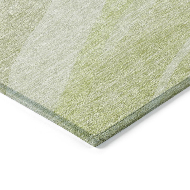 Machine Washable Indoor/ Outdoor Contemporary Deco Chantille Rug