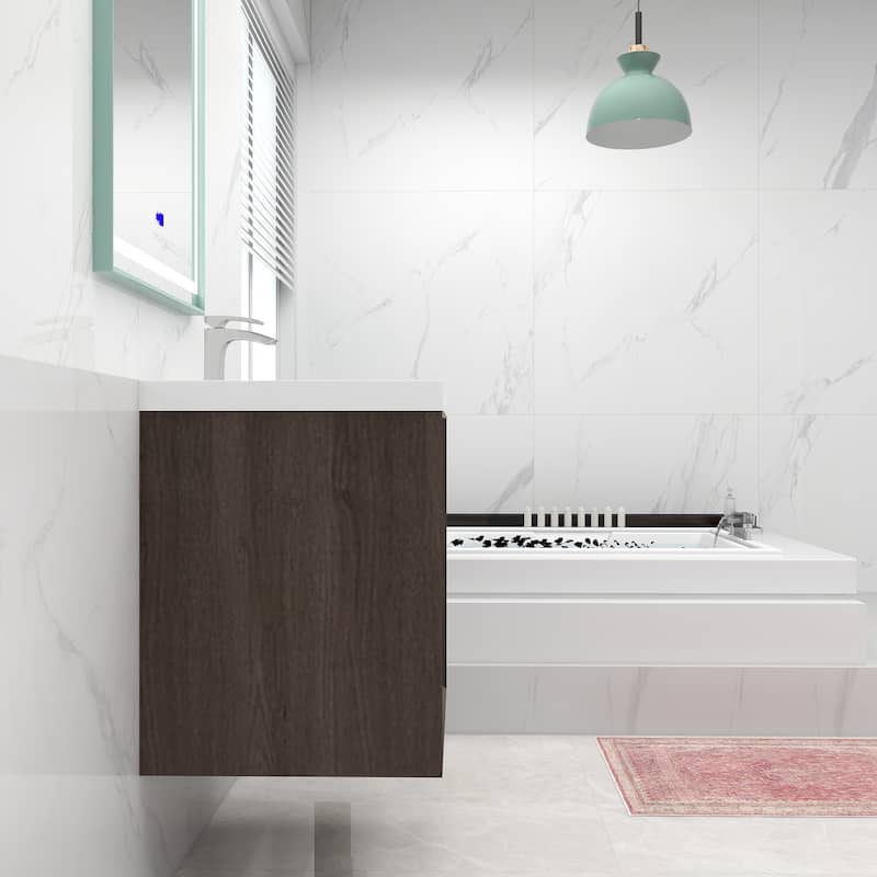 Selina 24" Wall Mounted Vanity with Single Sink - 24