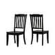 preview thumbnail 7 of 18, Eleanor Black Farmhouse Trestle Base Slat Back 6-piece Dining Set by iNSPIRE Q Classic Antique Black Table - Antique Black Chairs and Bench