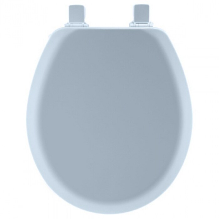 Shop Mayfair 41ec 034 Round Molded Wood Toilet Seat W Easy Clean Hinges Sky Blue Overstock 25347416