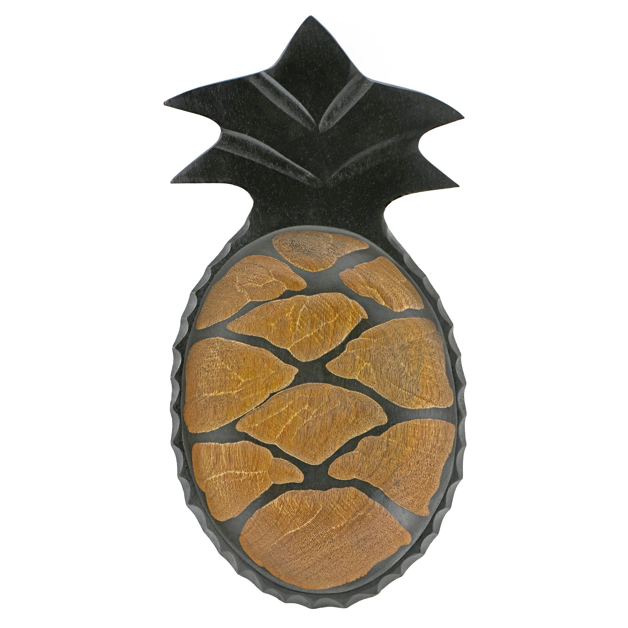 Mango Wood Pineapple Bowls Set Of 4 9880
