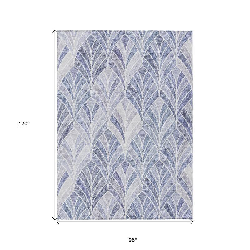 HomeRoots Geometric Transitional Rectangle Outdoor Rug